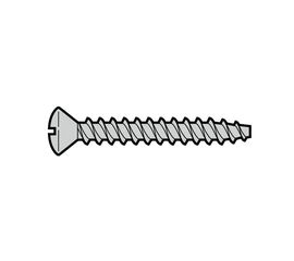 Комплект: 10 винтов с полуцилиндрической головкой для S-окон (3,5 × 33 мм EPU, гофр), фото 1