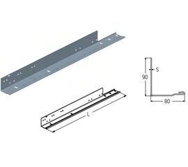 Профиль угловой PRG02SR для подъёмных секционных ворот, фото 1