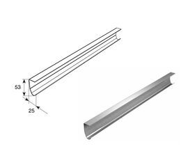 Направляющая вертикальная облегченная для подъёмных секционных ворот, фото 1