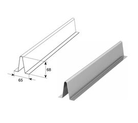 Дельта-профиль для подъёмных секционных ворот, фото 1