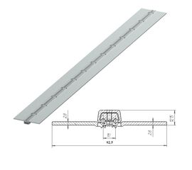 Петля калиточная алюминиевая усиленная для подъёмных секционных ворот, фото 1