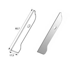 Крышка профиля карниза малого для подъёмных секционных ворот, фото 1