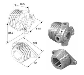 Окончание пружины М 67 для подъёмных секционных ворот, фото 1
