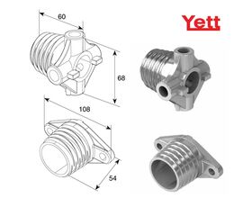 Окончание пружины М 45 на вал ф 1&quot; для подъёмных секционных ворот, фото 1