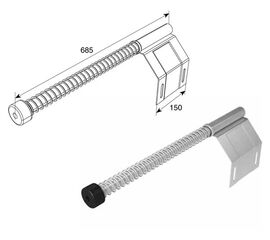 Пружинный амортизатор для подъёмных секционных ворот, фото 1