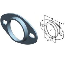 Корпус подшипника BR0400 для подъёмных секционных ворот, фото 1