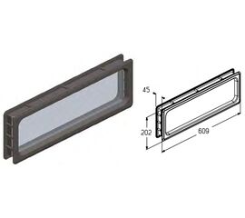 Вставка светопрозрачная W085 для подъёмных секционных ворот, фото 1
