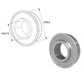 Подшипник 1&quot; для подъёмных секционных ворот, фото 1
