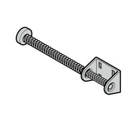 Пружинный амортизатор, длинный, фото 1