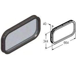 Окно для подъёмных секционных ворот, фото 1