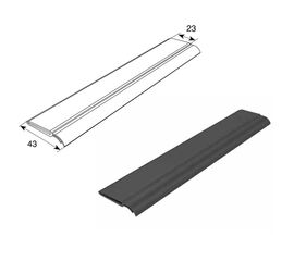 Уплотнитель резиновый боковой для подъёмных секционных ворот, фото 1