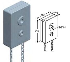 Редуктор цепной CH0501 для подъёмных секционных ворот, фото 1