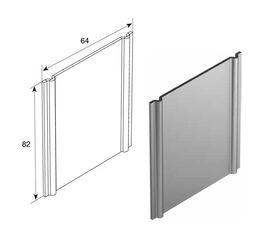 Пластина крепления сдвоенных горизонтальных направляющих для подъёмных секционных ворот, фото 1