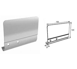 Соединительная пластина 120мм для вертикальных направляющих правая для подъёмных секционных ворот, фото 1