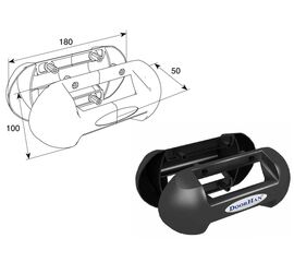 Ручка выступающая c логотипом для подъёмных секционных ворот, фото 1