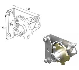 Устройство защиты от разрыва пружины ЛЕВОЕ модифицированное (250кг) без кронштейна для подъёмных секционных ворот, фото 1