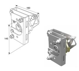 Устройство защиты от разрыва ПРАВОЙ пружины (250 кг) для барабана сзади для подъёмных секционных ворот, фото 1
