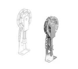 Устройство натяжения цепи для ручного цепного привода для подъёмных секционных ворот, фото 1