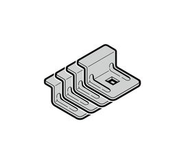 Комплект: зажимы для ходовой шины, 2 шт, фото 1