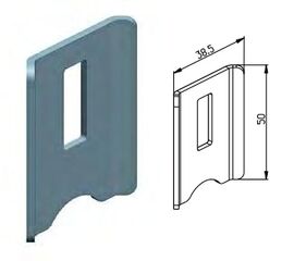 Пластина ограничительная для подъёмных секционных ворот, фото 1