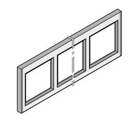 Алюминиевая рамная фальш-панель из профилей с термическим разделением, фото 1