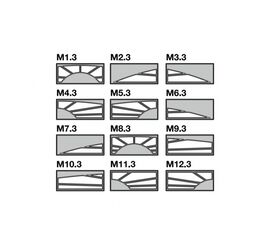 Мотив вставки для кассетного остекления типа M (мотив M11.3), фото 1