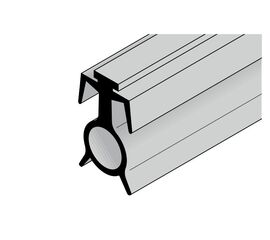 Напольное уплотнение с вентиляционными прорезями (не для ворот с калиткой), фото 1