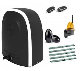 Автоматика для откатных ворот ALUTECH RTO-500KIT FULL5-K, комплект: привод, 2 пульта, лампа, фотоэлементы, 5 реек, фото 1