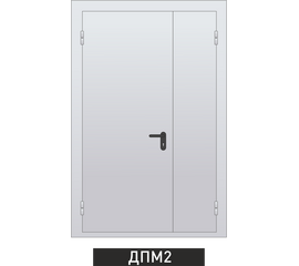Дверь металлическая двупольная противопожарная Ei 60. 1200 x  2340  выс., фото 15