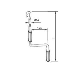 Вороток KP/2000 - 1141302 для роллет (рольставен), фото 1