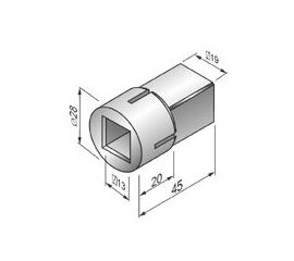Вставка INS - 1110400 для роллет (рольставен), фото 1