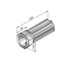 Капсула универсальная KU40 - 1110200 для роллет (рольставен), фото 1