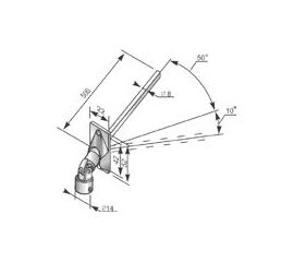 Кардан 50° CJ8/S - 1100302 для роллет (рольставен), фото 1