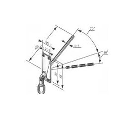 Кардан 70° CJ7/P - 1141415 для роллет (рольставен), фото 1