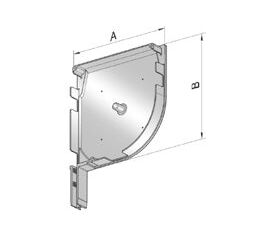 Крышка боковая роллетная SF-QR/150 - 306021204 для роллет (рольставен), фото 1
