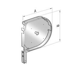 Крышка боковая роллетная SF-R/180 - 306018119 для роллет (рольставен), фото 1