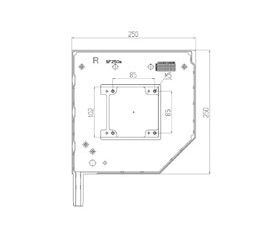 Крышка боковая роллетная SF250a - 306006225 для роллет (рольставен), фото 1