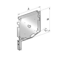 Крышка боковая роллетная SF20/205 - 306014221 для роллет (рольставен), фото 1