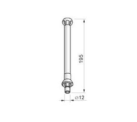 Направляющая для корда конечная FG - 1091730 для роллет (рольставен), фото 1