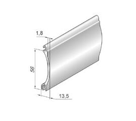 Профиль роллетный экструдированный AER56 - 304010210 для роллет (рольставен), фото 1