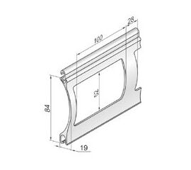 Профиль решеточный AEG84 - 304013201 для роллет (рольставен), фото 1