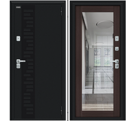 Thermo Флэш Декор Букле черное/Wenge Veralinga 205*86 левое, фото 1