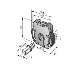 Редуктор W35M - 1100232 для роллет (рольставен), фото 1