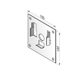 Суппорт подшипника SBB42/100 - 1110901 для роллет (рольставен), фото 1