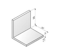 Уголок концевой AES20 - 1040602 для роллет (рольставен), фото 1