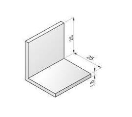 Уголок концевой AES25 - 1040702 для роллет (рольставен), фото 1