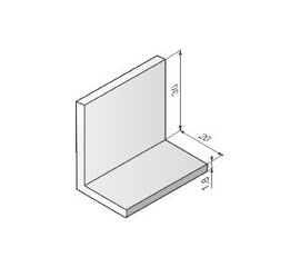 Уголок концевой AES30x20 - 1040810 для роллет (рольставен), фото 1
