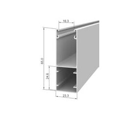 Шина направляющая GR65x24/eco - 307136100 для роллет (рольставен), фото 1