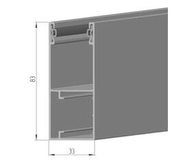 Шина направляющая GR83x33I/eco - 307157108 для роллет (рольставен), фото 1