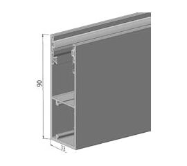 Шина направляющая GR90x34IE - 307034210 для роллет (рольставен), фото 1